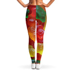 Sweet Gummy Bear Print Women's Leggings