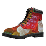 Sweet Gummy Bear Print Work Boots