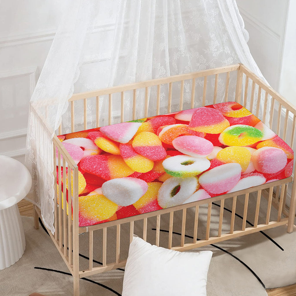 Sweet Gummy Print Baby Crib Sheet