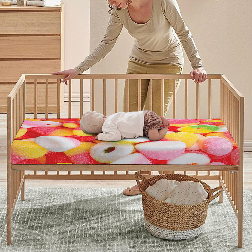 Sweet Gummy Print Baby Crib Sheet