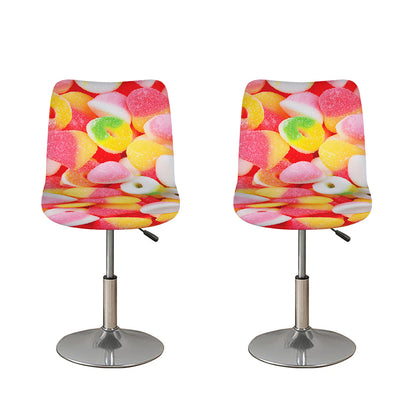 Sweet Gummy Print Bar Stool Covers