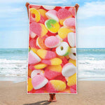 Sweet Gummy Print Beach Towel