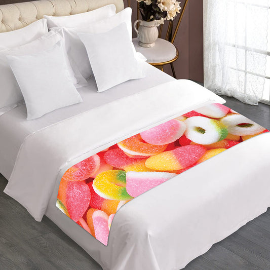 Sweet Gummy Print Bed Runner
