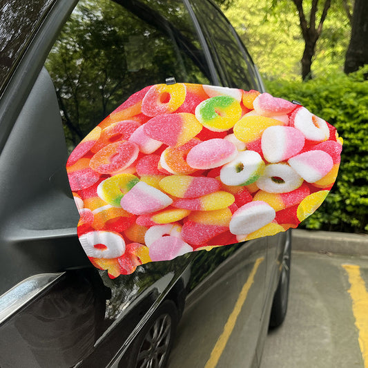 Sweet Gummy Print Car Side Mirror Covers