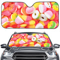 Sweet Gummy Print Car Windshield Sun Shade
