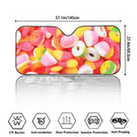 Sweet Gummy Print Car Windshield Sun Shade