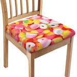 Sweet Gummy Print Chair Cushion Cover