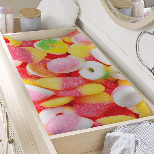 Sweet Gummy Print Changing Pad Cover