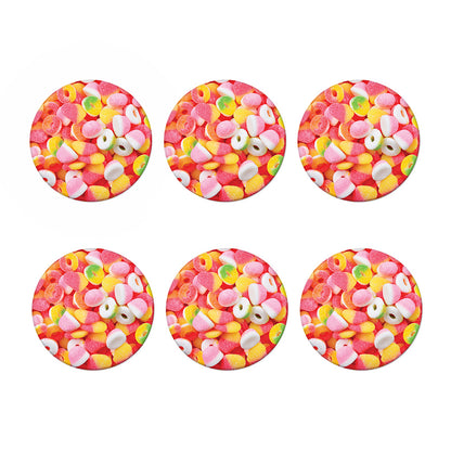 Sweet Gummy Print Coaster Set
