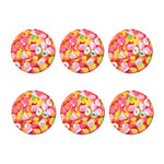 Sweet Gummy Print Coaster Set