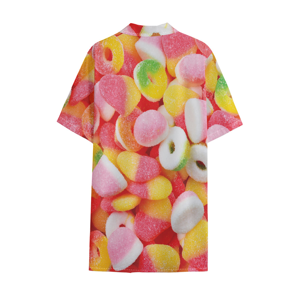 Sweet Gummy Print Cotton Hawaiian Shirt