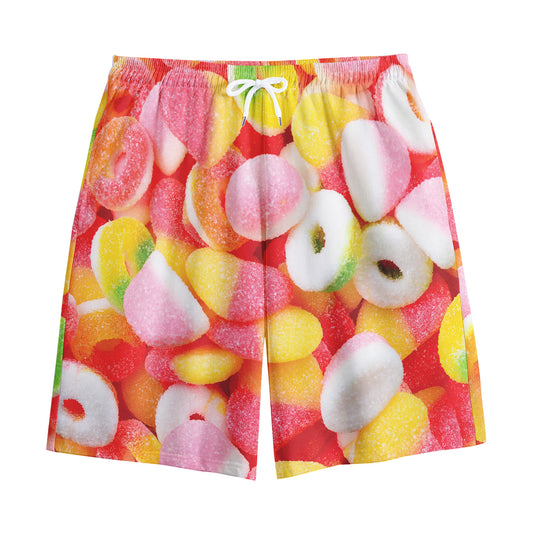 Sweet Gummy Print Cotton Shorts