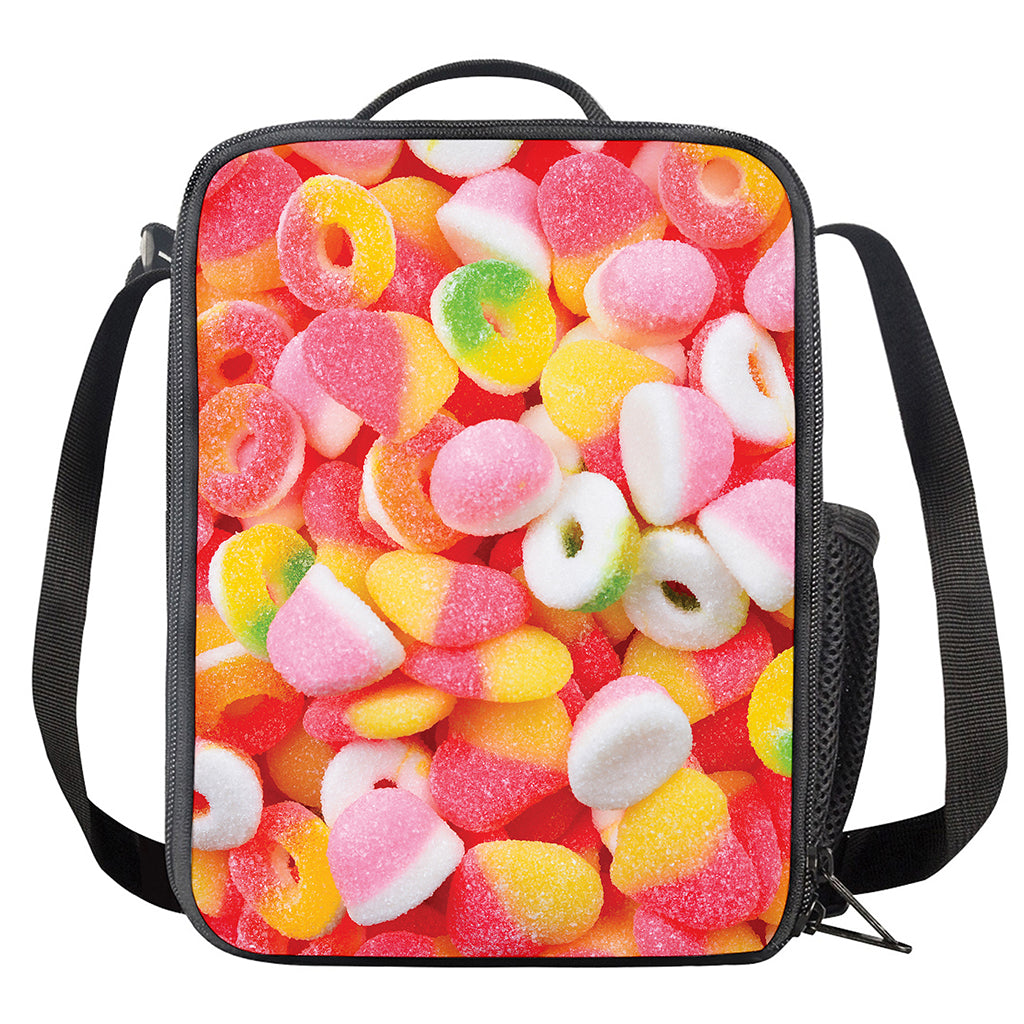 Sweet Gummy Print Crossbody Lunch Bag