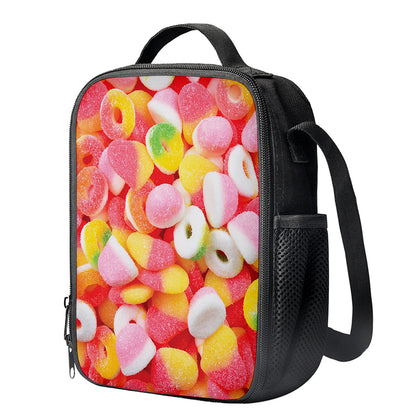 Sweet Gummy Print Crossbody Lunch Bag