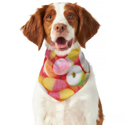 Sweet Gummy Print Dog Bandana
