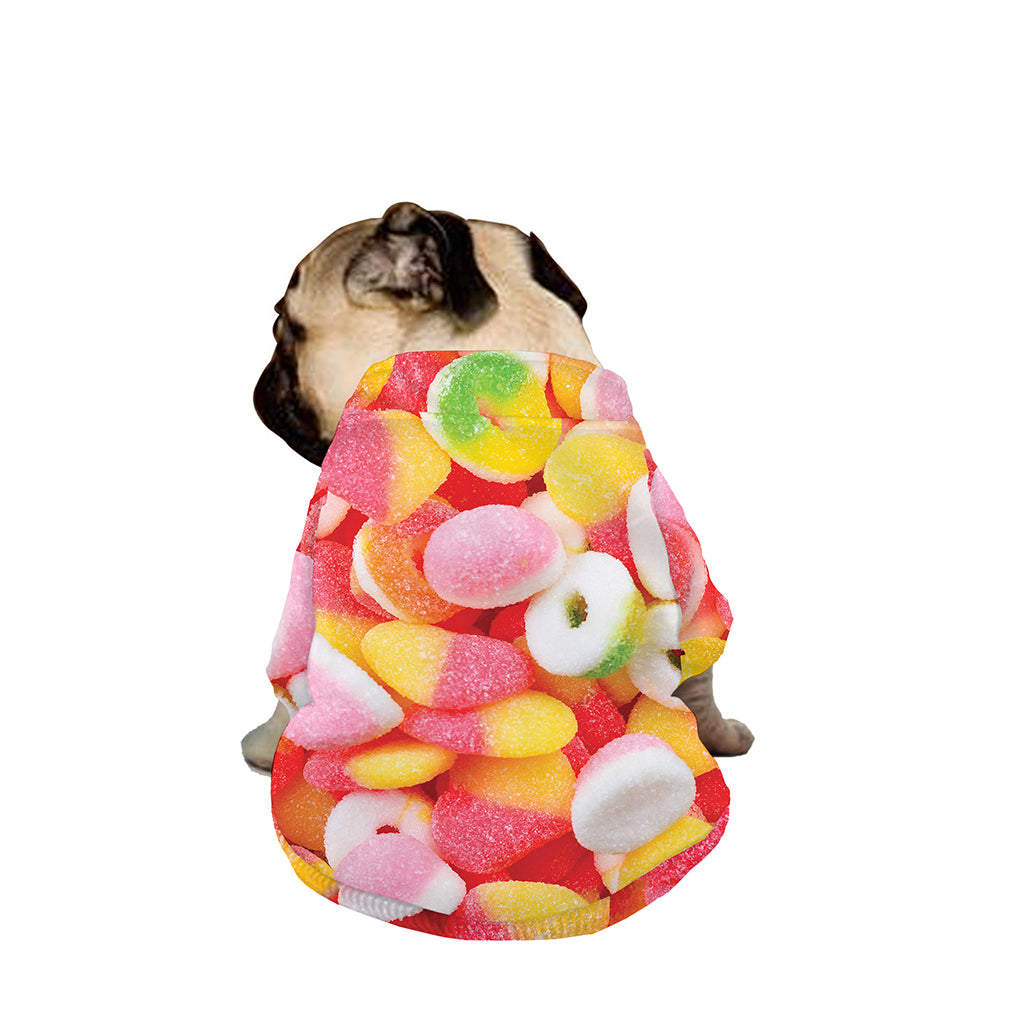 Sweet Gummy Print Dog Zip Up Jacket