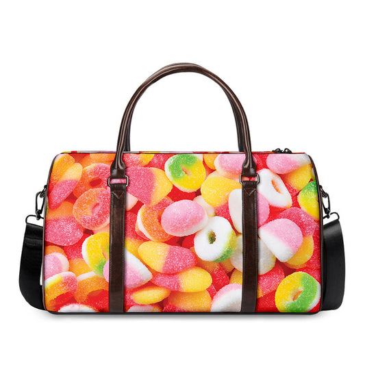Sweet Gummy Print Duffle Bag