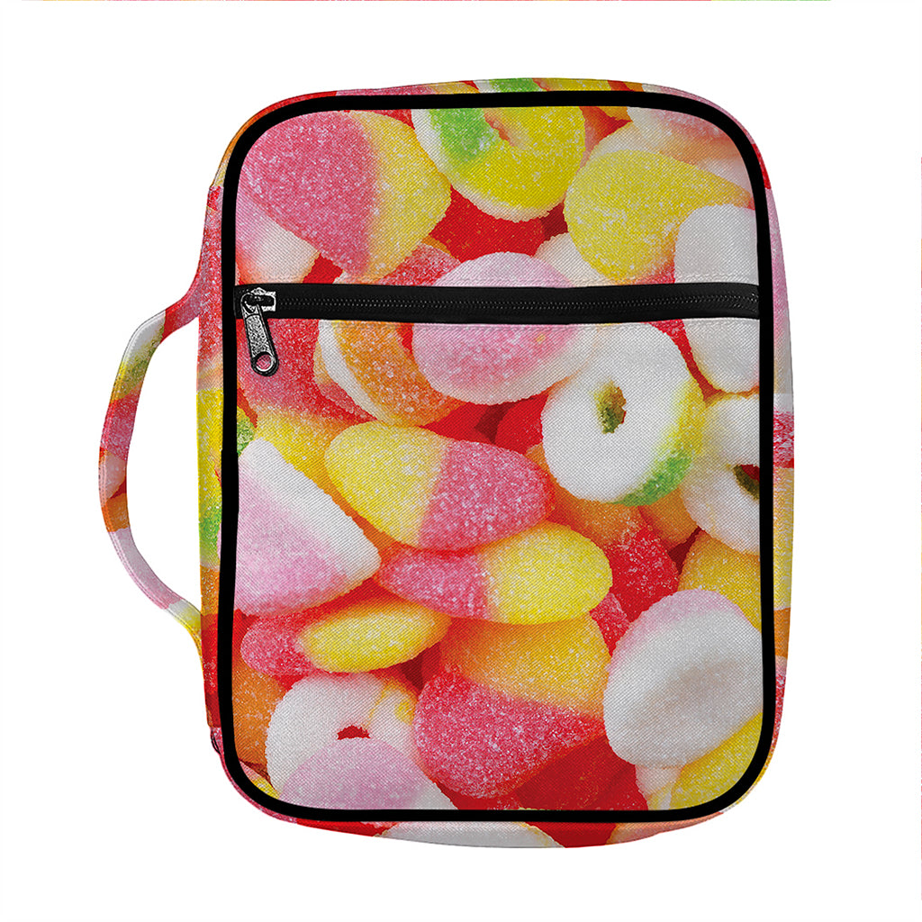 Sweet Gummy Print Front Pocket Bible Bag
