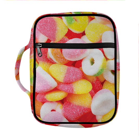 Sweet Gummy Print Front Pocket Bible Bag