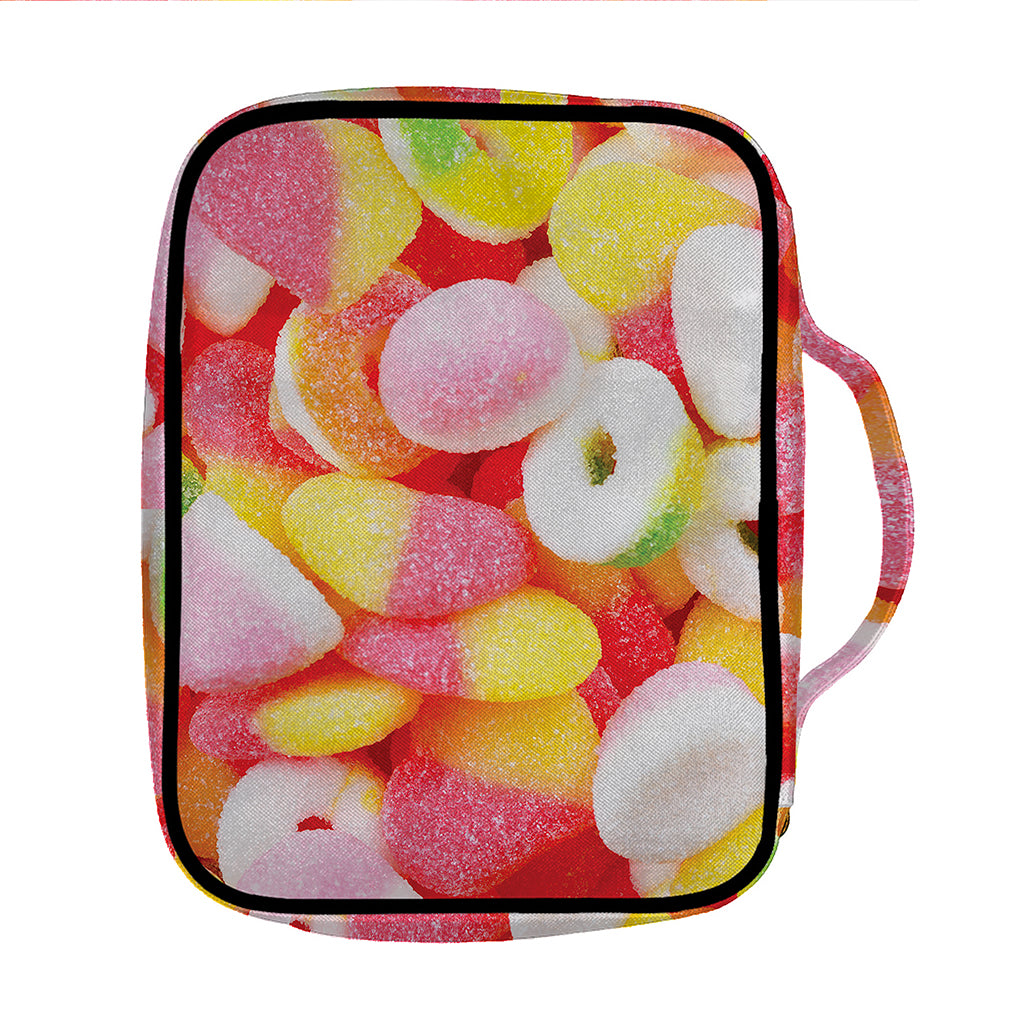 Sweet Gummy Print Front Pocket Bible Bag
