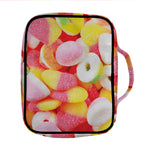 Sweet Gummy Print Front Pocket Bible Bag