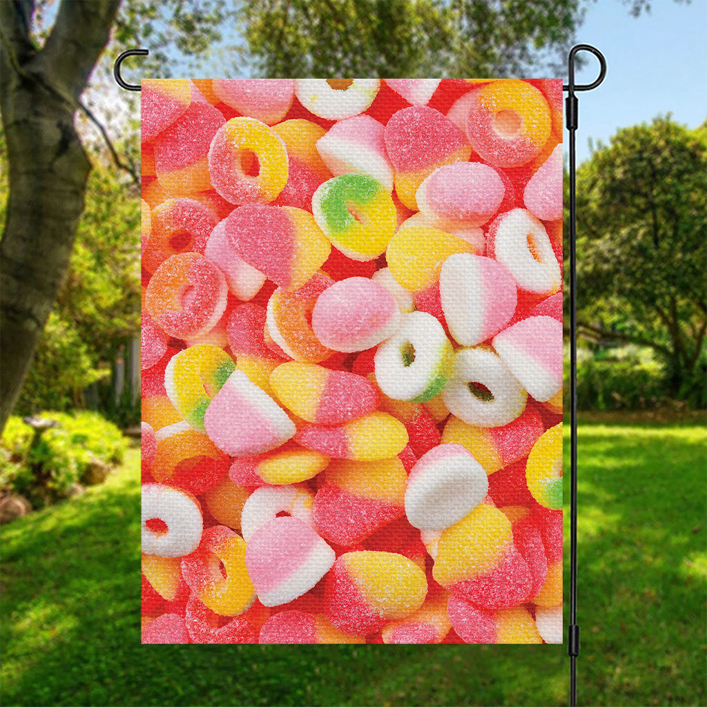 Sweet Gummy Print Garden Flag