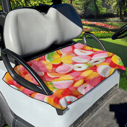Sweet Gummy Print Golf Cart Seat Cover