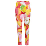 Sweet Gummy Print High-Waisted Pocket Leggings