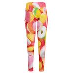 Sweet Gummy Print High-Waisted Pocket Leggings