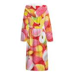 Sweet Gummy Print Hooded Bathrobe