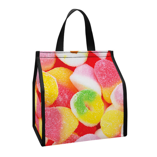 Sweet Gummy Print Insulated Lunch Tote