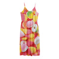 Sweet Gummy Print Jersey Midi Cami Dress