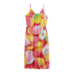 Sweet Gummy Print Jersey Midi Cami Dress