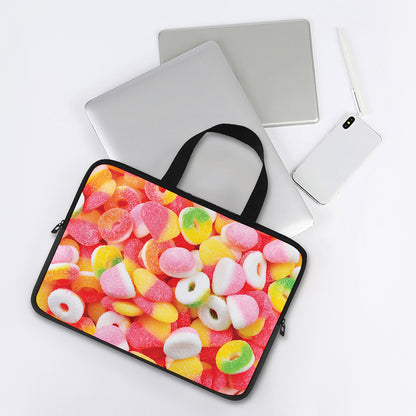 Sweet Gummy Print Laptop Sleeve With Handle