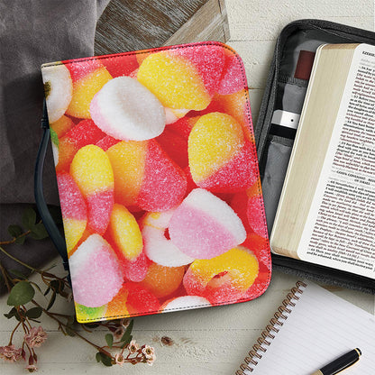 Sweet Gummy Print Leather Bible Cover