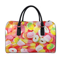 Sweet Gummy Print Leather Duffel Bag