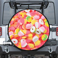 Sweet Gummy Print Leather Spare Tire Cover