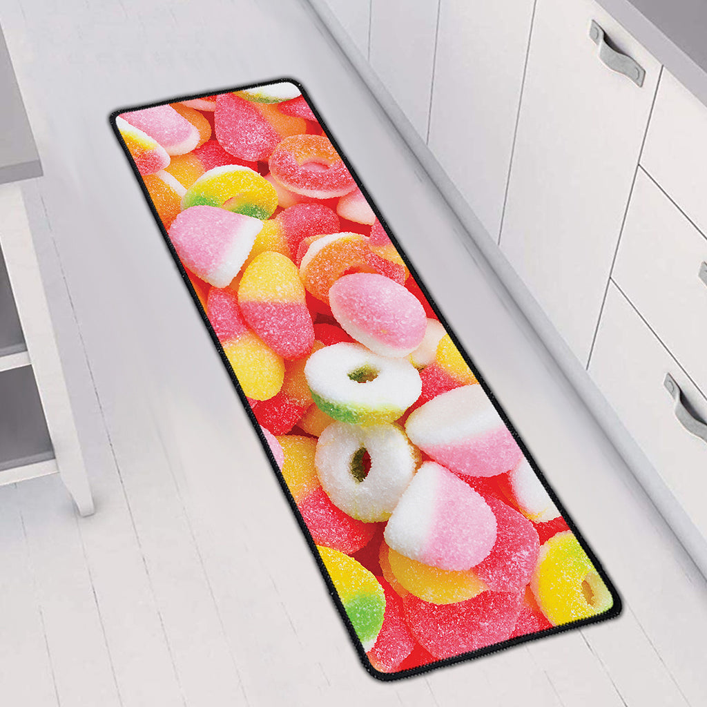 Sweet Gummy Print Long Kitchen Mat