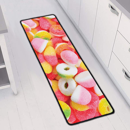 Sweet Gummy Print Long Kitchen Mat