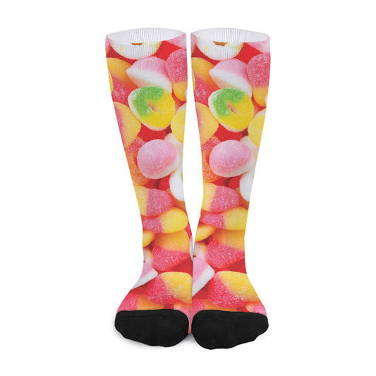 Sweet Gummy Print Long Socks