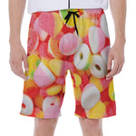 Sweet Gummy Print Men's Beach Shorts