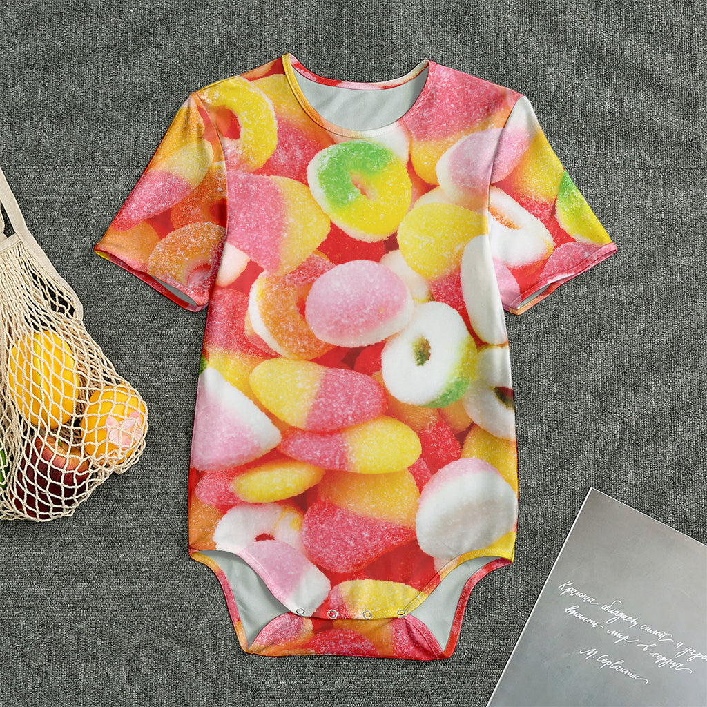 Sweet Gummy Print Men's Bodysuit