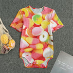 Sweet Gummy Print Men's Bodysuit