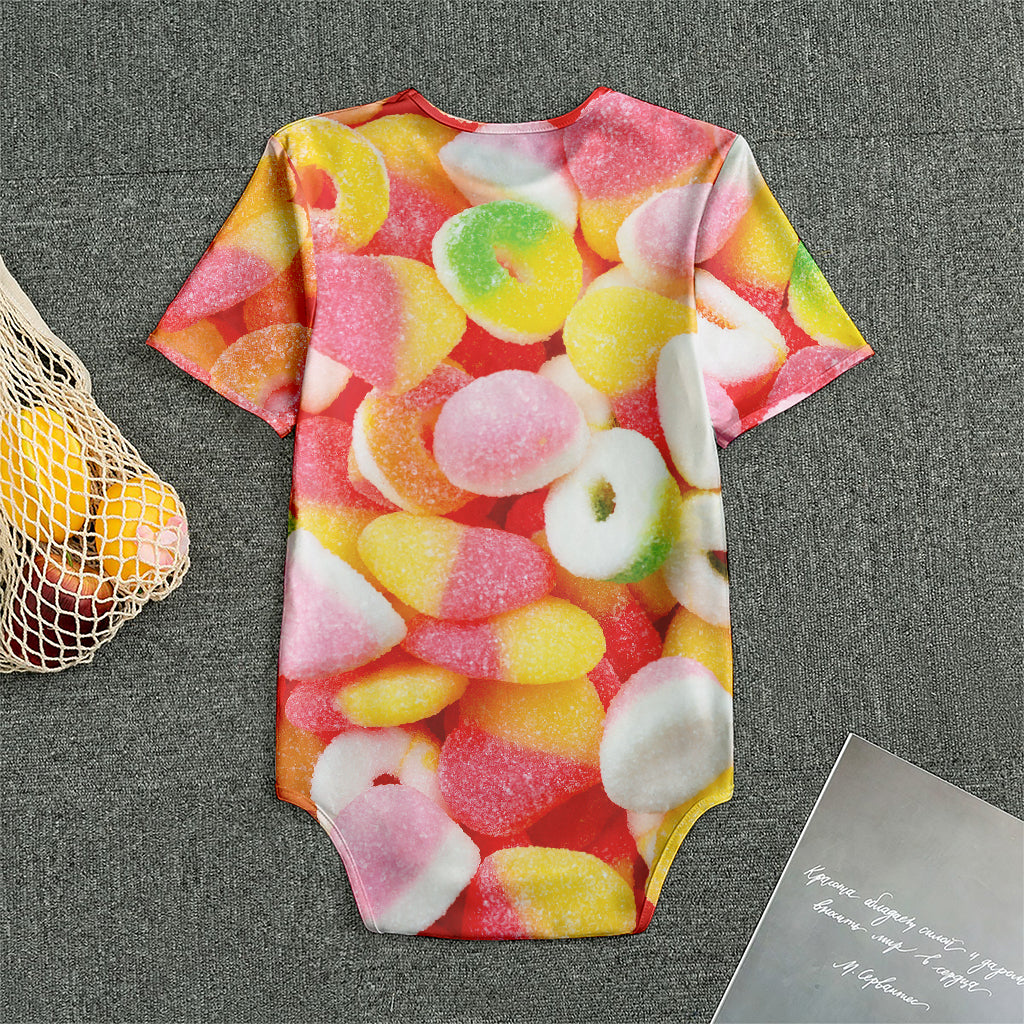 Sweet Gummy Print Men's Bodysuit