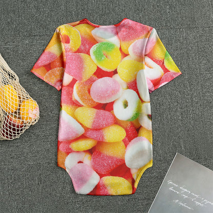 Sweet Gummy Print Men's Bodysuit