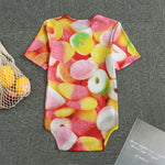 Sweet Gummy Print Men's Bodysuit