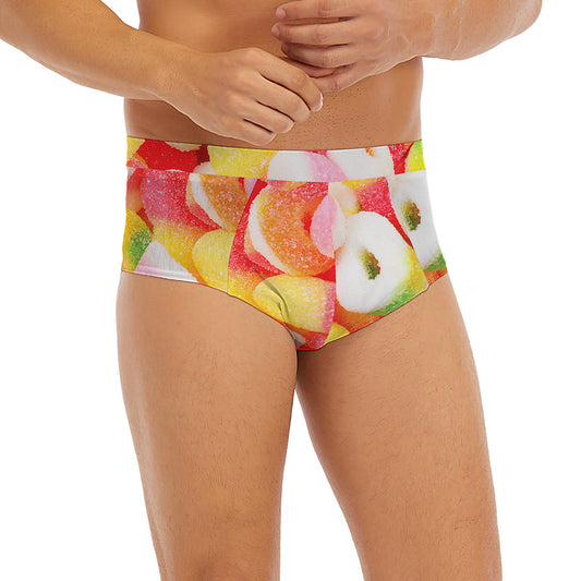 Sweet Gummy Print Men's Briefs