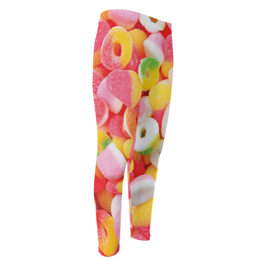 Sweet Gummy Print Men's Compression Pants
