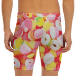 Sweet Gummy Print Men's Long Boxer Briefs