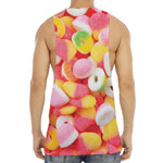 Sweet Gummy Print Men's Muscle Tank Top